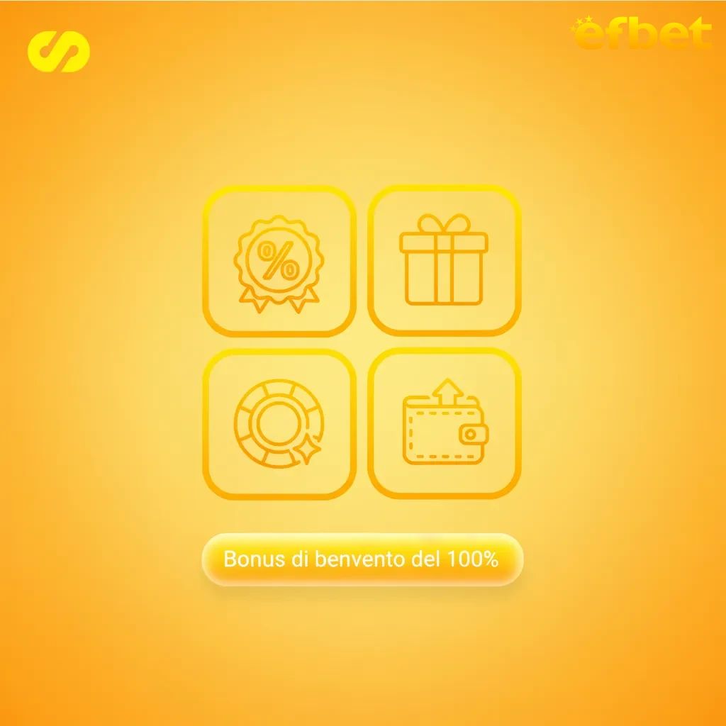 Bonus di benvenuto 100% sul primo deposito, min €10, requisiti x35. Per slot e tavoli. Verifica termini.