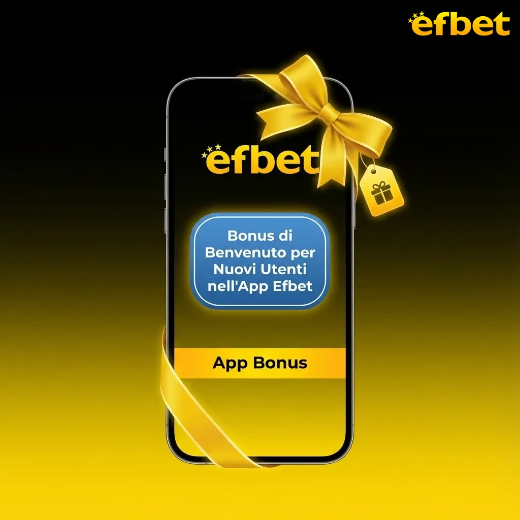 Efbet mobile app welcome bonus screen showing 100€ sports betting and casino bonus options for new users