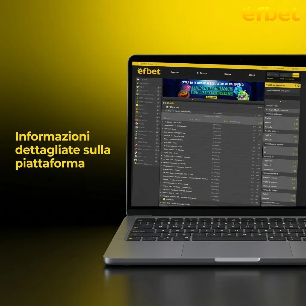 Piattaforma di scommesse sportive e casinò con oltre 30 discipline, sicurezza SSL e app mobile per iOS e Android