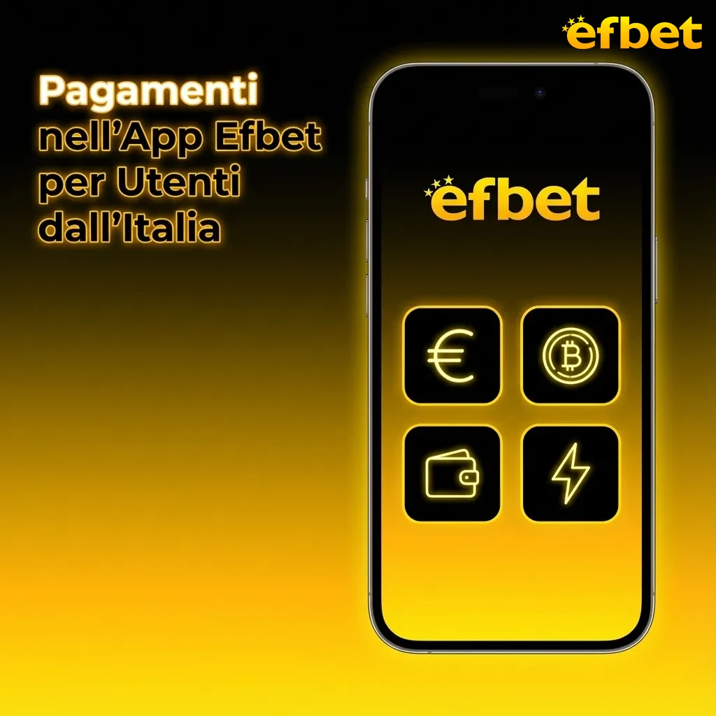 Efbet app payment methods for Italian users including Visa, Mastercard, Postepay, and digital wallets with secure transactions